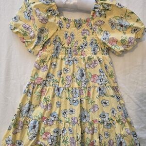 Primark Yellow Floral Kids Dress